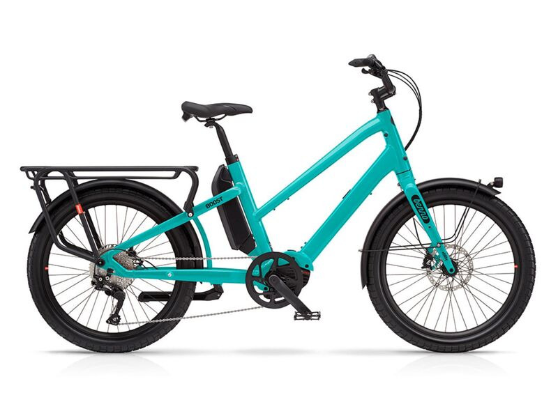 Benno Bikes Boost E CX Easy-On Cargo Bike Easy-On Aqua Green  click to zoom image