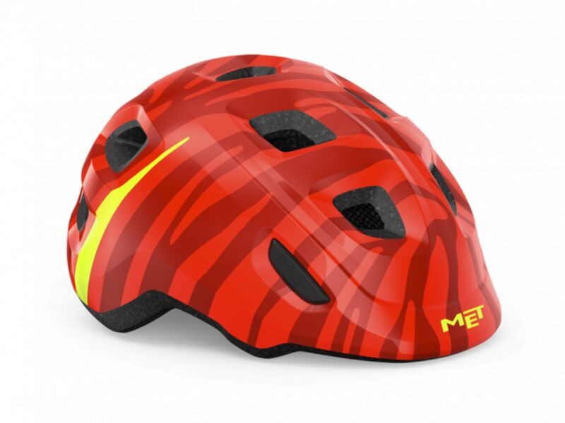 MET Hooray Helmet XS 46-52cm Red Zebra  click to zoom image