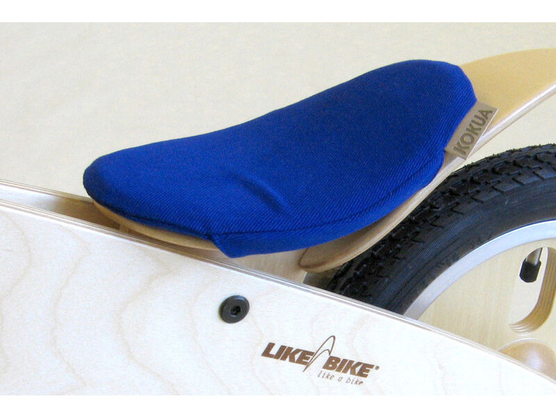 LIKEaBIKE Wooden Bike Saddle Cover  Blue  click to zoom image